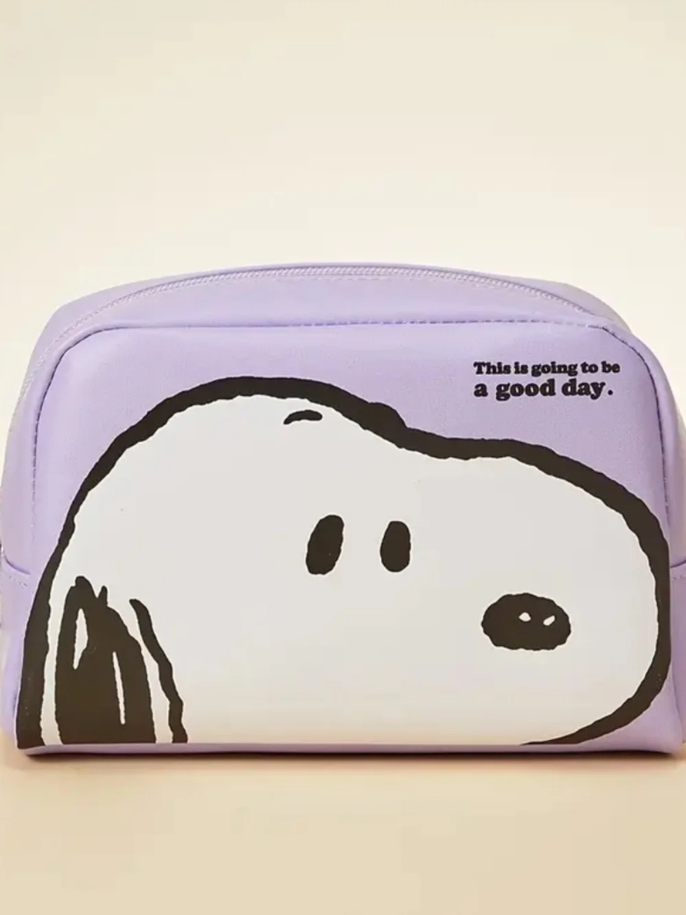 Snoopy Cosmetic Bag Peanuts Pouch Travel Organizer Cute Zipper Toiletry Bag Gift